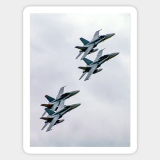 FA-18 Hornets - Formation Flying Sticker